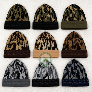 Nouveau style de bonnet musulman de créateur, haute qualité, 100% coton, maille jacquard tricotée, sans revers, écologique, ajustable, chapeau de prière décontracté - Product Image 5