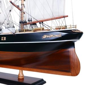 OMH-Maquette bateau cutty sark de 80cm, réplique rustique en bois de cèdre, voiles incurvées, technique nautique, mur peint du Vietnam - Product Image 6