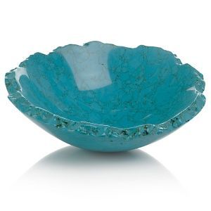 Collection de bols en résine avec un fini en résine époxy marbrée unique en son genre et une finition nacrée, disponible en différentes tailles et formes - Product Image 5