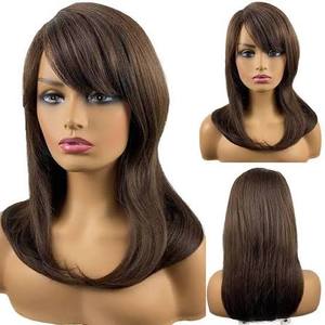 Tissage de cheveux humains brésiliens Remy de qualité supérieure, double trame, fabriqué à la machine, fibres douces d'apparence naturelle, légères et confortables - Product Image 1