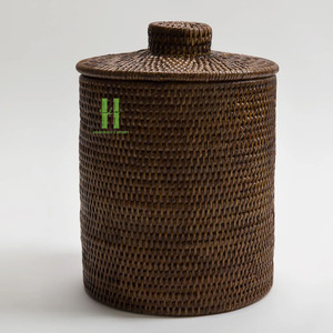 Modern <b>Boho</b> Rattan Storage Basket For Laundry Bedroom Storage Boxes & Bins Storage Containers OEM Rattan 2026 Made In Vietnam - Product Image 4