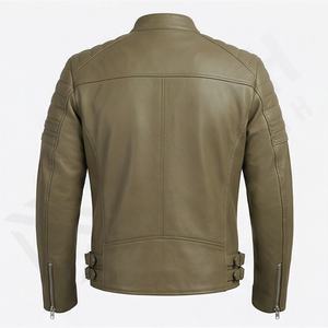 Blouson en cuir pour motards, en cuir de vachette, avec protections homologuées CE, équipement de sécurité pour la conduite, qualité supérieure, couleur personnalisée - Product Image 2