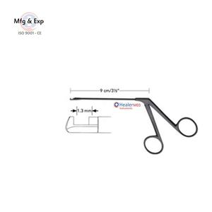 Malleus-pinza Micro para la oreja, Forceps de corte izquierdo recubiertos en negro, instrumentos para oreja, nariz y garganta - Product Image 1