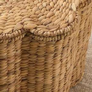 Cesta de jacinto de agua tejida en forma de flor, cesta de almacenamiento hecha a mano, venta al por mayor, ecológica, fabricada por VgreenArt de Vietnam - Product Image 3