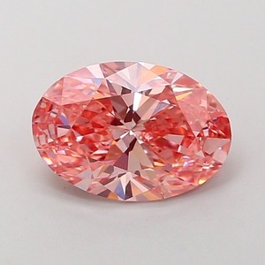 Diamant rose ovale fantaisie vif cultivé en laboratoire CVD, clarté VVS2, excellente taille, diamant rose éthique non monté 1,77 carat - Product Image 1