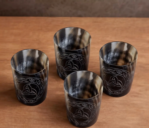REHMAN CRAFT - Vaso Ecológico Hecho a Mano con Cuerno de Búfalo Real y Forma Natural - Product Image 6