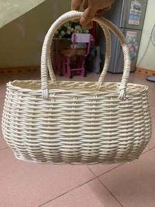 Bolso de Mano Ecológico de Jacinto de Agua, Tejido en Paja, Forro de Algodón Impermeable, Estilo Vintage Nacional, 99 Gold Data Vietnam - Product Image 3
