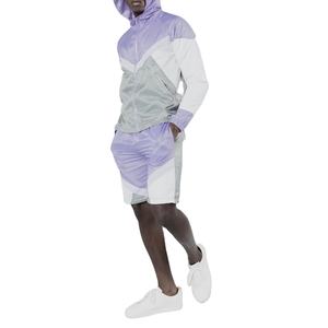 Conjunto de chándal cortavientos de nailon impermeable de fábrica Chándal deportivo de bloque de color personalizado para hombres 2026 - Product Image 3