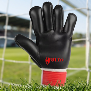 Gants de gardien de but de football en latex allemand noir et blanc, design personnalisé de qualité supérieure, sangle en latex allemand de 4 mm - Product Image 5