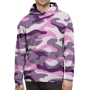 Heavyweight Pink Color Camouflage Design <b>Sweatshirts</b> Hoodie Breathable Fleece Cotton Heavyweight Winter Autumn Camo Hoodies - Product Image 5