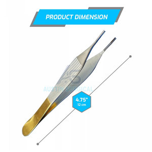 Pinzas de Disección de Acero Inoxidable Duraderas con Diseño de Agarre Preciso para Uso Quirúrgico, de Laboratorio y Clínico - Reutilizables y Ligeras - Product Image 2