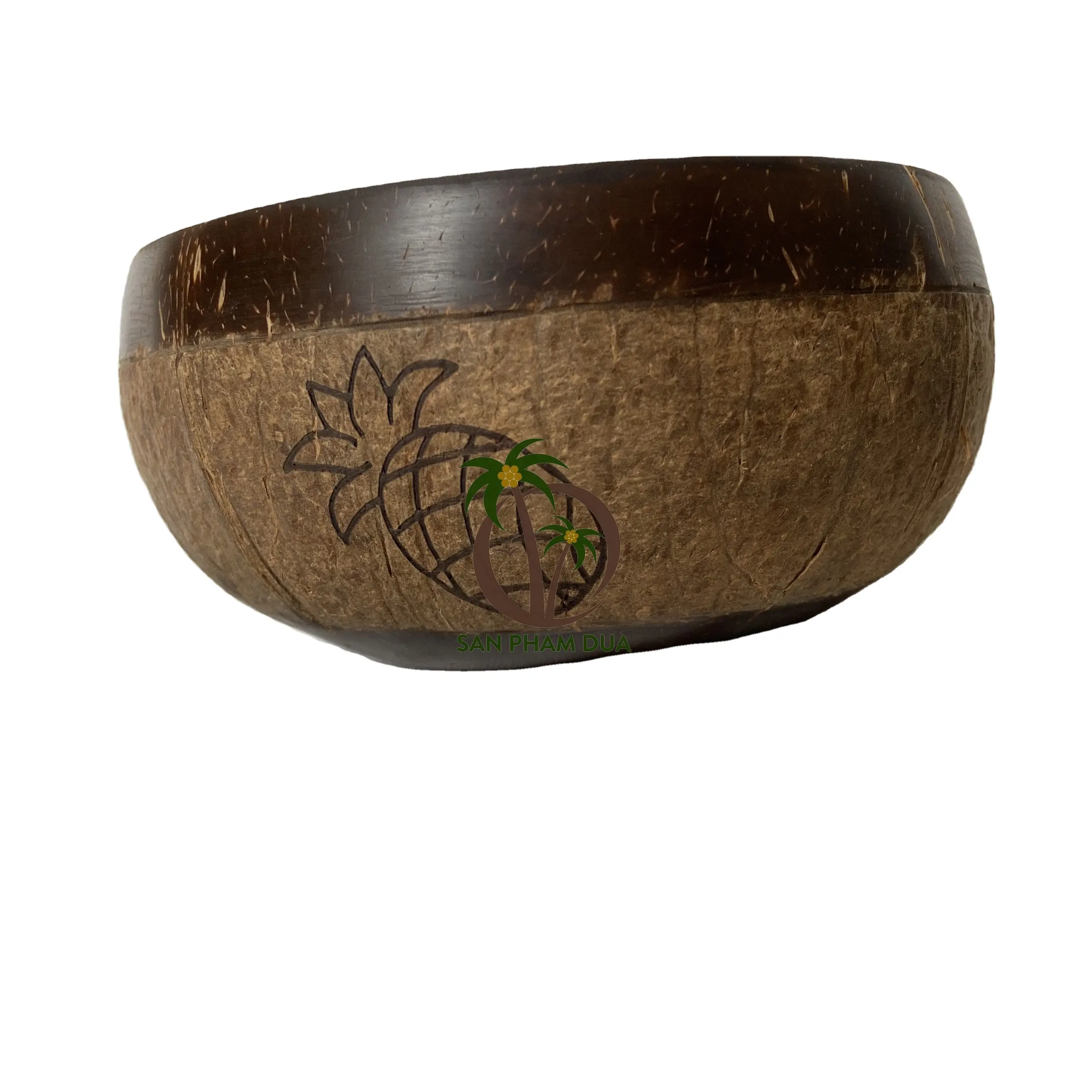 ORGANIC COCONUT BOWL FROM VIETNAM/ COCONUT DESIGN BOWL WITH SPOON/HIGH QUALITY LACQUER COCONUT BOWLS COCONUT SALAD BOWLS