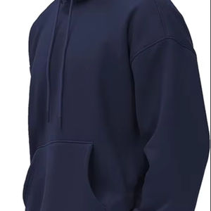 Sweat-shirt à capuche unisexe en coton 100% avec épaules tombantes, personnalisable, épais et surdimensionné, brodé - Product Image 4