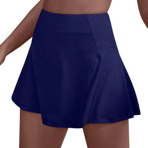 Jupes de tennis plissées taille haute personnalisées avec short intégré, poches élastiques à bande large, respirantes, douces et écologiques pour femmes - Product Image 3