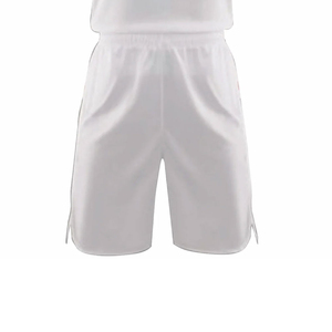 Ensemble Maillot et Short de Basketball Unisexe Blanc 2026 – Débardeur Col V Sans Manches et Short Dégradé OEM – Anti-humidité, Respirant, Séchage Rapide - Product Image 6