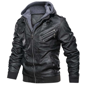 Wholesale Professional High Quality Leather <b>Jacket</b> For Men Soft Warm <b>Sheepskin</b> Leather Fashion <b>Jacket</b> Custom Design - Product Image 5