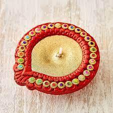 Handmade Traditional Scented Beeswax Soy Wax Eco-Friendly Diya Candle Holder Decorative <b>Tea</b> Light Candles <b>Set</b> Home Decoration - Product Image 3