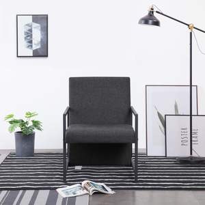 Fauteuil gris foncé pour salon, meubles confortables pour la maison - Product Image 1