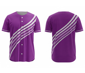 Camisetas de Béisbol Sublimadas a la Moda – Ropa Deportiva Profesional para Equipos con Logotipo y Números Personalizados |   Base de Poliéster Transpirable - Product Image 1