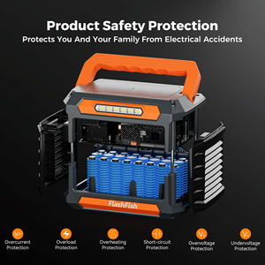 Per Flashfish P66A 200W generatore solare portatile centrale elettrica AC/USB/DC di uscita 144.3Wh capacità più adattatori per la casa - Product Image 6