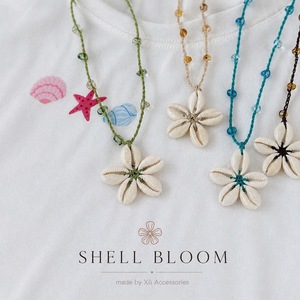 Everyday Wear Bohemian Style Natural <b>Necklace</b> with Beaded <b>Cord</b> Seashell Flower Charms OEM/ODM Accepted from Vietnam - Product Image 3