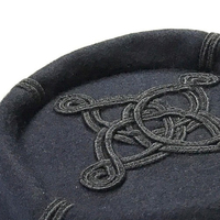 Reproducción del Uniforme Militar Estadounidense, Gorra de Forja de la Unión Civil de EE. UU., Forrada, de Color Sólido, de Tela de Lana, ACW, Kepis y Gorras