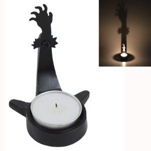 Porte-bougie en forme de cœur au design moderne avec finition noire, décoration d'intérieur, décoration festive, porte-bougie en métal aluminium - Product Image 6