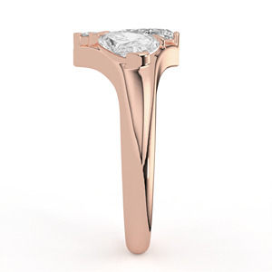Anillo de Diamantes Mosaico Vanguardista en Oro Amarillo, Diseño Geométrico Abstracto de Ala, Corte Único, Joyería Fina de Alta Moda - Product Image 6