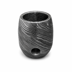 Jexmoo Pipa de Fumar Reutilizable de Acero de Damasco Hecha a Mano, de Metal Premium, con Funda de Cuero, Regalo para Papá, Esposo, Novio - Product Image 3