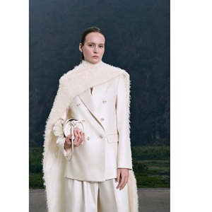 Hot Selling Women Winter Fashion Accessory ETHER MOHAIR SCARF Elegant <b>Cape</b> Shawl Long Faux <b>Fur</b> Shoulder Wrap Winter Scarf - Product Image 5