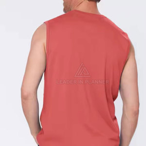 เสื้อยืดแขนกุดผ้าฝ้ายแท้ 100% สำหรับผู้ชาย ระบายอากาศได้ดี สวมใส่สบาย คุณภาพสูง แห้งเร็ว - Product Image 6