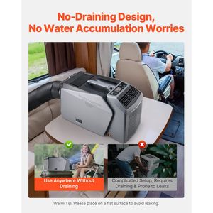 Aire Acondicionado Portátil de 5000 BTU con 3 Velocidades, Temporizador de 24H y Temperatura Ajustable de 16 a 32 °C, Aire Acondicionado Portátil Compacto - Product Image 5