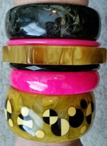 Classic Women's Resin <b>Bangles</b> with Violet Purple <b>Jade</b> Daily Wear Gift - Product Image 4