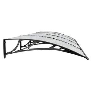 Toldo Grande para Puerta en Policarbonato ABS Negro y Material de Aluminio, Categoría de Productos: Toldos, Gazebos y Pérgolas - Product Image 4