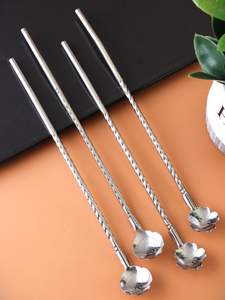 Ensemble d'ustensiles en acier inoxydable de couleur unique, fabriqué en Inde - Product Image 3