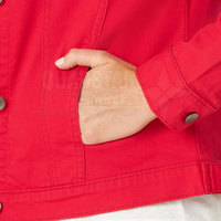 En stock – Nouvelle veste en jean pour femme, couleur unie, respirante, écologique, avec boutons recouverts – Collection Hiver