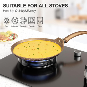 Premium Non Stick Tawa For Roti Chapati Dosa Pancake With Heat Resistant Handle And Easy Cleaning - Product Image 2