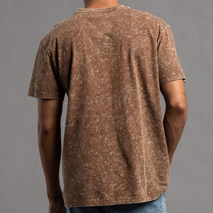 T-shirt pour homme en coton 100% avec effet délavé, de haute qualité, séchage rapide, léger, style décontracté, style urbain, mode moderne - Product Image 4
