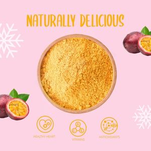 ผงเสาวรสออร์แกนิกสำหรับสมูทตี้ค็อกเทลและสูตรทำขนมหวาน - Product Image 1