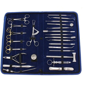 Juego de 26 Instrumentos Dentales Quirúrgicos de Ortodoncia de Acero Inoxidable, Kit de Herramientas Dentales Manuales Reutilizables con Certificación CE - Product Image 1