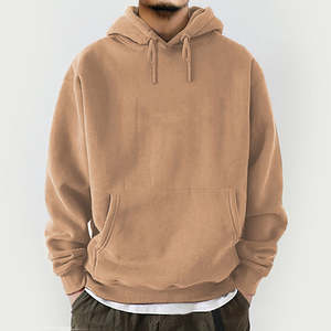 Sweat-shirt à capuche surdimensionné en molleton épais personnalisé pour homme avec impression en relief et broderie à prix de gros - Product Image 6