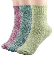 Calcetines de Invierno SKYHUGS para Mujer, Largos hasta la Pantorrilla, Color Sólido, Spandex/Nailon/Algodón, Transpirables, Tejidos, con 2 Dedos, Compresión CLASE 2, Casuales - Product Image 3