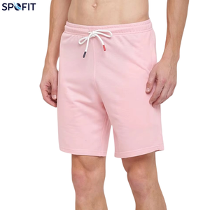 Pantalones Cortos Deportivos de Malla 100% Algodón de Secado Rápido para Hombre, con Cordón, Tejido de Punto, Color Sólido, para Correr, Entrenamiento, Gimnasio, Casual - Product Image 3