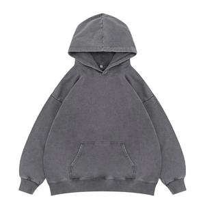 Vente en gros de sweat-shirt en molleton 100% coton pour hommes, pull à capuche style épaule tombante motif solide GSM personnalisé pour tenue décontractée - Product Image 6