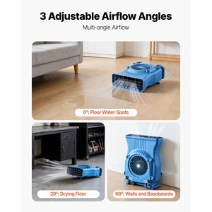 Ventilateur Souffleur Portable Léger 1000 CFM à Flux d'Air Multi-Angles avec 2 Vitesses, Séchoir à Tapis pour Ventes de Rangements - Product Image 3