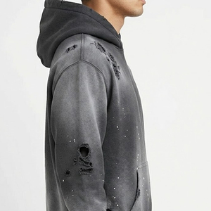 Sudaderas con Capucha para Hombre, Lisas, sin Estampado, con Efecto Desgastado por el Sol, Hechas a Medida, de Primera Calidad, Nuevo Diseño, 100% Algodón - Product Image 5