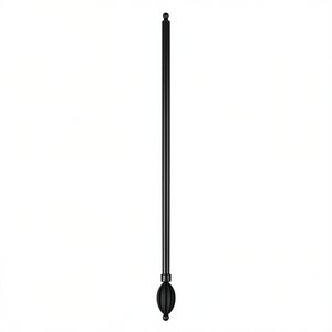 Asta per tende in metallo Mnj 0,7M-1,2M finitura nera per tende da finestra - Product Image 2