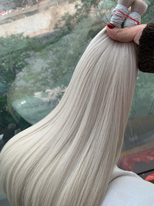 Extensions de cheveux humains vierges Remy vietnamiens en vrac, 100g, prix d'usine Nasa, lisses, double trame, toutes couleurs, 60cm - Product Image 4
