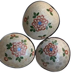 Bamboo bowl handcrafted bamboo Vietnam origin ideal for serving traditional dishes fruits <b>desserts</b> and wholesale distribution - Product Image 1