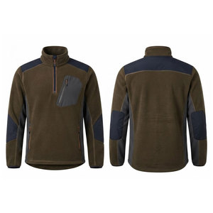 Polo de chasse imperméable et respirant en laine/coton pour homme – Chaud, léger et anti-humidité pour les activités de plein air - Product Image 1